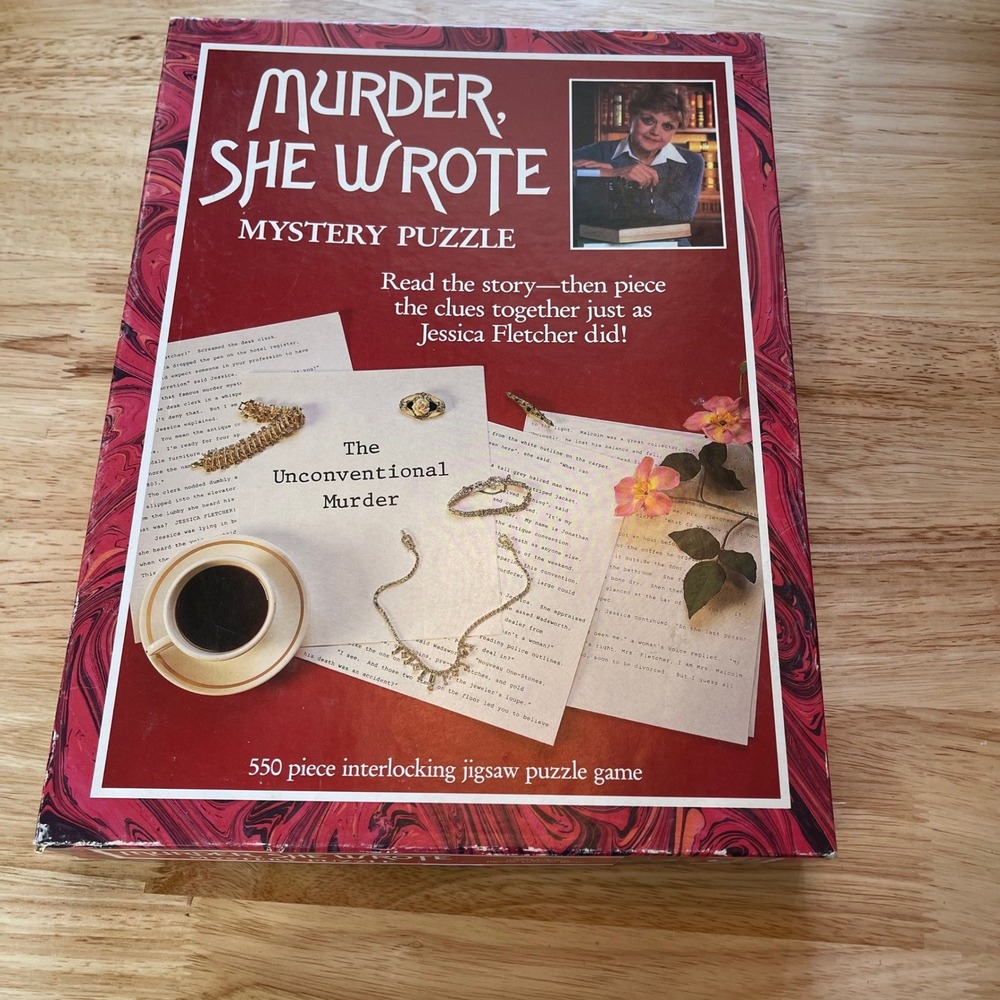 VTG Murder She Wrote Mystery Puzzle The Unconventional Murder 550 Piece Jigsaw
